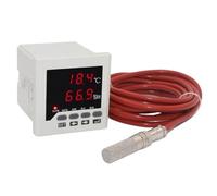 PJJYSVZP con Cavo in Silicone da 25 m 0,0~99,9% RH, -40~120 Celsius Regolatore Digitale Intelligente di Temperatura e umidità Sensore con Custodia in Metallo