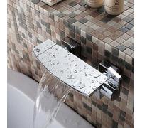 PJKTBEYI Rubinetto for Doccia a Cascata for Vasca da Bagno, Acqua Calda e Fredda, Miscelatore a Parete in Ottone Nero, Set, Rubinetto for, Gru for, torneira(Style 1)