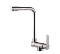 PJKTBEYI Rubinetto Miscelatore for lavello da Cucina Pieghevole for Finestra Interna Girevole for Acqua Calda e Fredda Acciaio Inossidabile Spazzolato-B