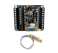 PJKTBEYI Scheda PLC FX1N-20MT 12 ingressi e 8 uscite Alimentazione 10-28 VDC con Linea di Programmazione di Base 1 AD+1DA Optoaccoppiatore Uscita Transistor di Isolamento(Board-Cable)