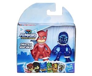 PJMASKS OWLETTE e NIGHT NIGHT 2 Action Figure Pj Mask Power Heroes Masks Hasbro