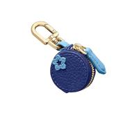 PJQUEKAIPJ Mini Carino Portachiavi Carino a Forma di Ciliegia Rossa, Ciondolo a Forma di frutto, Piccolo Portamonete, Borsa in Pelle PU, for Ragazze A Base di(KB436-Blueberries)