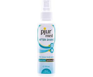 pjur med AFTER SHAVE - Spray curativo per donna e uomo - con aloe vera per curare delicatamente la pelle - anti-irritazione (100ml)