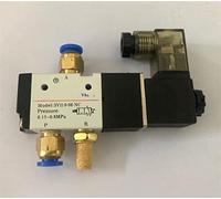 PJVPEJOD 3V110-06 12V 1/8 "Elettrovalvola 3 Vie Valvola di Controllo Pneumatico dell'Aria Valvola Magnetica del Gas Elettrico Corpo in Alluminio 1 Pz(10mm Fitting,DC24V)