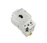 PJVPEJOD Contattore modulare CA for Uso Domestico su Guida DIN 2P 63A 220V/230V 50/60HZ con Interruttore di Controllo Manuale 2NO o 1NO 1NC o 2NC 1 pz.(2NC)