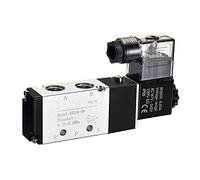 PJVPEJOD Elettrovalvola pneumatica elettrica 4V210-08 Valvola Magnetica for Gas Aria a 5 Vie a 2 Posizioni 12V 24V 110V 220V Volt Bobina 1 pz(4V210-08 with LED,AC 110V)