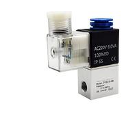 PJVPEJOD Elettrovalvole pneumatiche con valvola di Controllo 2V025-08 2 Posizioni 2 Vie 1/4quot; Normalmente Chiuso DC12V 24V AC110V 220V 1 pz(2V025-08 And PC12-02,DC24V)
