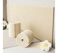 PJWDMWA Imbottitura f Pareti, Paraspigoli Angolari in Gomma NBR Autoadesive, Cuscini per Testata Letto for Pareti, Tavoli, Armadi, Scrivanie(Beige,10m/32.8ft)