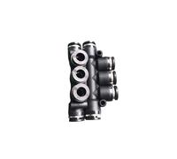 PK 5 vie splitter 5/32" 1/4" 5/16" 3/8" 1/2" pollici tubo OD Push In Connect raccordo pneumatico aria 1 pz(5l32 Inch 3.96mm)