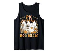 PK Boo Crew PreK Insegnante Halloween Fantasma Coquette Bow Donne Canotta