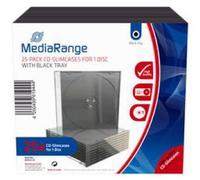 Pk25 mediarange cd slim cases clear NEW
