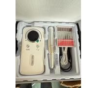 PKBD 45000RPM Professional Portable Nail Drill Machine for Gel Nails, Rechargeable Electric Nail Files Set with 11 bits and LCD Display, White