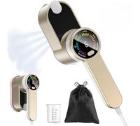 PKBD Ferro da Stiro 2 In 1 Portatile da Viaggio Stiratore Verticale Portatile 6 Modalità Intelligenti, Riscaldamento Rapido In 9s - 1200w Stiratrice Elettrica con Borsa Custodia (Oro-Bianco)