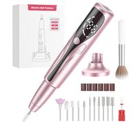 PKBD Professional Portable Unghia Drill Machine per unghie acriliche e gel, file di unghie elettriche ricaricabili impostate con 11 bit, oro rosa