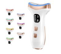 PKBD Massaggiatore Viso Lifting Elettrico Antirughe: Dispositivo di Bellezza a 15℃ del Freddo e 45℃ Terapia del Caldo - Face Massager con 4 Modi 7 LED - EMS Lifting Gua Sha