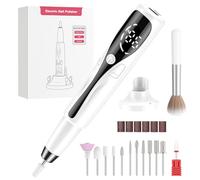 PKBD Professional Portable Unghia Drill Machine per unghie acriliche e gel, file di unghie elettriche ricaricabili impostate con 11 bit,Bianco