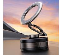 PKBD Supporto Magnetico Telefono Auto MagSafe,Porta Telefono Auto Pieghevole Rotazione 360°,Supporto Auto Magsafe per iPhone 17 Pro Max 16 15 14 13 12 & Android Custodia MagSafe,Nero