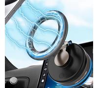 PKBD Supporto Telefonico Magnetico Vuoto per Auto,360 ° Regolabile e Supporto Telefonico Magnetico Estensibile per iPhone 17/16/15/14 e Samsung,Superficie Liscia, Parabrezza, Nero