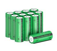 PKCELL Batteria ricaricabile NIMH 2/3AAA (non AAA) 1,2 V 400 mAh per lampade solari, 12 pezzi (nota: 2/3 AAA, più corta delle batterie AAA)