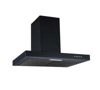 PKM Cappa Aspirante per Camino 6004BH - 60cm, Nero, Acciaio Inox, LED,...