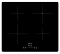 PKM IN4-SH Autarkes induktionskochfeld, 59 cm breit, Glaskeramik, Kindersicherung, Timer, Rahmenlos, Schwarz