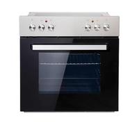 PKM Set di fornelli da incasso BIC3-I KP IX-2/2, 55 litri, vano cottura | 3 funzioni del forno | calore superiore e inferiore | 7900 Watt | 1 piastra di cottura | pannello in acciaio inox | padella