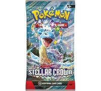 PKM Stellar Crown Booster con 10 carte da collezione, in inglese + Heartforcards®