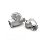 PKNVKZIDK 1pc 2" BSP Internal Thread Horizontal SS304 Horizontal Thread Swing Check Non-Return One-Way Valves