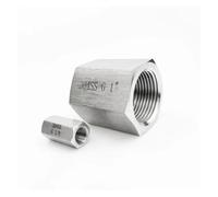 PKNVKZIDK 1PC 3/8" BSPP Female 304 Stainless Steel High Pressure Pipe Fitting Full Hex Coupling Connector