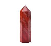 PKNVKZIDK 1pc 900-1000g Red Jasper Crystal Tower Single Point Column Quartz Wand Gemstone