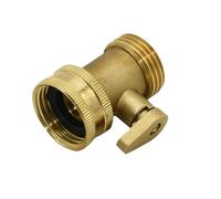 PKNVKZIDK 1pcs Female 3/4 to The 3/4 Male Brass Garden Tap 1-Way Irrigation Valve Copper Metal Threaded Water Pipe connectors
