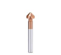 PKNVKZIDK 3 Flute Chamfer Cutter 90 Degrees TiCN Coated HSS Drill Bit 4.5-50mm Countersink Drill Bit Wood Metal Hole Cutter(10.4mm) PKNVKZIDK