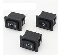PKNVKZIDK 3 Position Rocker Switch 3 Pins On off On Snap Switch 5pcs