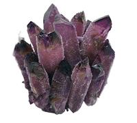 PKNVKZIDK 300-800g Purple Ghost Quartz Crystal Cluster Crystals raw Gemstone for Home&Office Decoration Synthetic Ornaments (Size : 300-400g)