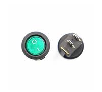 PKNVKZIDK 4 Pezzi Verde KCD1 5V-12V ON/off Interruttore a bilanciere Rotondo LED Illuminato cruscotto Auto cruscotto Barca Furgone con Luce