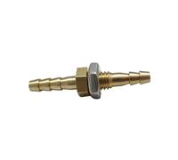 PKNVKZIDK 4mm Hose Barb Equal Bulkhead Brass Barbed Tube Pipe Fitting Coupler Connector Coupling Coupler Adapter