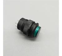 PKNVKZIDK 5Pcs 16mm R16-503BD Green LED Light Push Button Switch Self-Reset Momentary 3A/250V