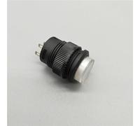 PKNVKZIDK 5Pcs 16mm R16-503BD White LED Light Push Button Switch Self-Reset Momentary 3A/250V