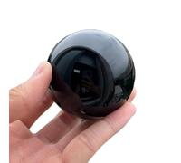 PKNVKZIDK Beautiful Black Obsidian Sphere Crystal Ball Stone Carving Craft for Divination Home Decor (Color : Approx 6cm, Size 1pcs)