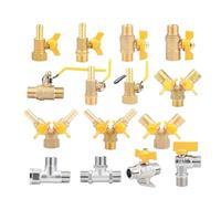 PKNVKZIDK Brass 1/2 Female Male Thread Three Way Gas Valve DN15 Angle Valve Pipe Fitting Connector for Fuel Gas Water Oil(Green)