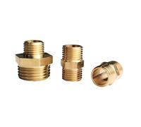 PKNVKZIDK Brass Pipe Hex Nipple Fitting Quick Coupler 1/8 1/4 3/8 1/2 3/4 1 Male to Male Thread Water Oil Gas Connector(Dark Green)