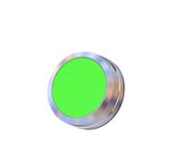 PKNVKZIDK Button Switch Control Start Stop Self Reset No Lamp Normally Open Normally Closed Screw Pin Connection Without Lamp Momentary(A-Green,2NO)