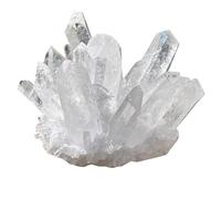 PKNVKZIDK Clear Quartz Crystal Cluster Stone Irregular Raw Rock Geode Home Decor for Healing/Meditation/Collection,300~400g