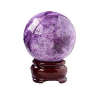 PKNVKZIDK Crystal Ball, Purple Cloud, Quartz, Sphere Stone, Home Decor Collections,65mm