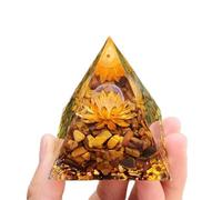 PKNVKZIDK Crystal Ball Pyramid Stone with Tree of Life Symbol, Decoration for, Spiritual, Office Feng Shui,Q2-1.96in
