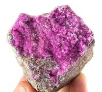 PKNVKZIDK Crystal Rough Stone, Ore-Marked Cobalt Calcite Gem Irregular Rock for Home Decoration,100~150g