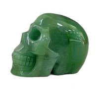 PKNVKZIDK Crystal Skull Sculptures Various Home Decorations (Color : Green