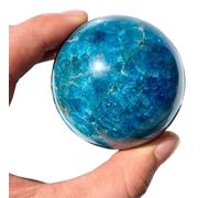 PKNVKZIDK Crystals Sphere Blue Apatite Quartz Ball Specimens Crystal Feng Shui for Home Office and Balancing,30~40mm