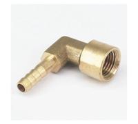 PKNVKZIDK Fit Hose I/D 6mm Barbed x 1/4" BSP Female Thread Elbow Brass Coupler Splicer Connector Fitting for Fuel Gas Water 1.5mpa