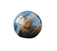 PKNVKZIDK Fluorite Rough Stone Crystal Ball Rainbow for Decoration or Magic,Blue Rex-5cm